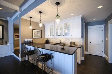 Example of a trendy kitchen design in Indianapolis