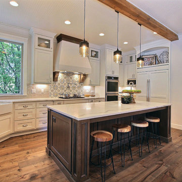 Kitchen Island & Walk-In Pantry - The Overbrook - Cascade Craftsman Family Home
