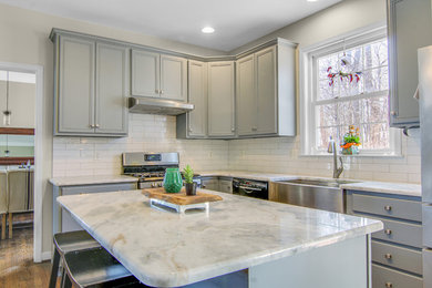 "Kitchen Lift" featuring Gray Cabinets in Chester County