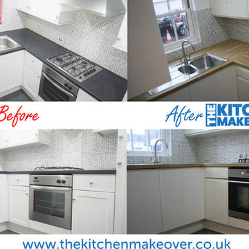 Kitchen Makeover Before and After photo