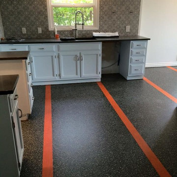 Kitchen Marmoleum Floor SE Portland