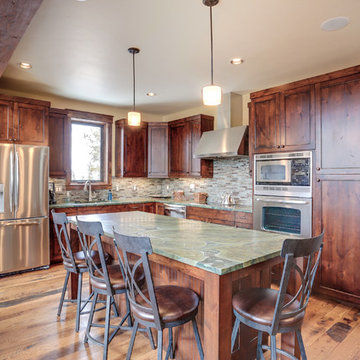 Kitchen part of Ski Home Remodel in Breckenridge Colorado Before and After