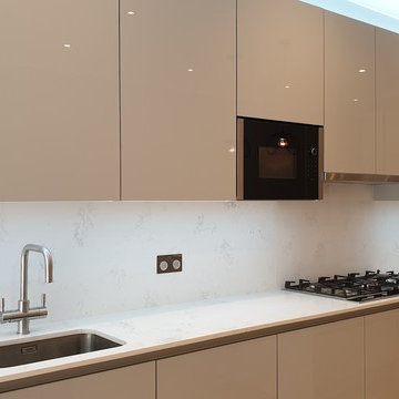 Kitchen Project 4 - Large Gloss Light Grey in Acton