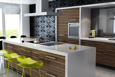 Inspiration for a contemporary kitchen remodel in Las Vegas