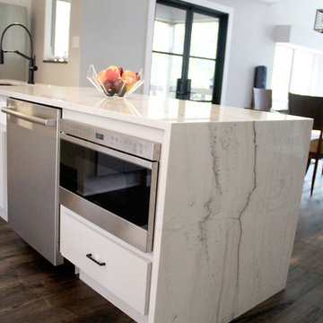 Kitchen Quartzite/Engineered Quartz (Mont Blanc & Concrete)