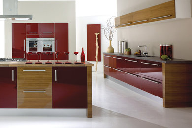 Design ideas for a contemporary kitchen in West Midlands.