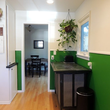 Kitchen Remodel - Black, White & Green