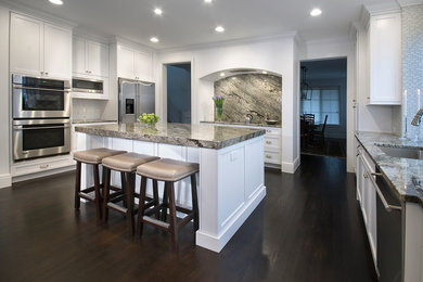 Inspiration for a transitional kitchen remodel in Detroit