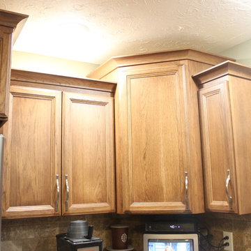 Kitchen Remodel - Custom stained hickory cabinets