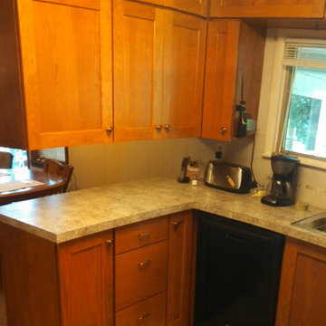 Kitchen Remodel done in Cherry With A Honey Stain