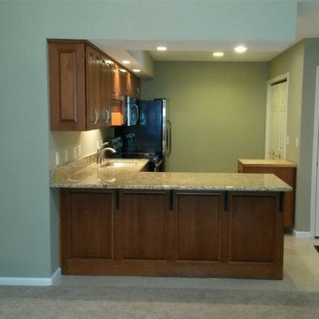 Kitchen Remodel done with Cabinet Refacing and New Cabinets