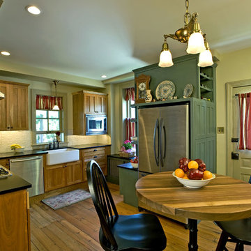 Kitchen Remodel: Eclectic / Farmhouse Kitchen with Breakfast Nook
