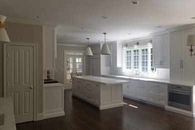 Minimalist kitchen photo in New York