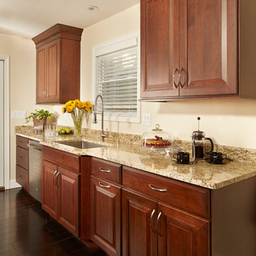 Kitchen Remodel Featuring Carlton Cherry Russet Cabinets