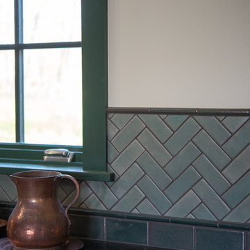 Kitchen Remodel - Flooring and Custom Backsplash