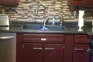 Kitchen Remodel: Floors, Backsplash, Counter-tops, and Cabinets