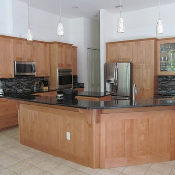 Kitchen Remodel in Maple With a Pecan Stain