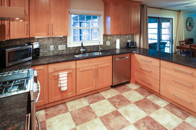 Photo of a classic kitchen in Cleveland.