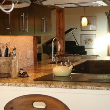 Kitchen Remodel  - open concept with wood beams