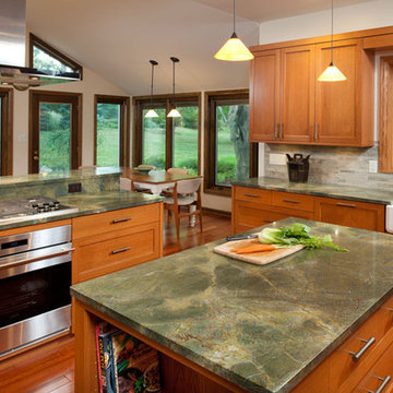 Kitchen remodel opens to nature in Sewickley Heights