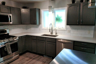 Minimalist kitchen photo in Grand Rapids