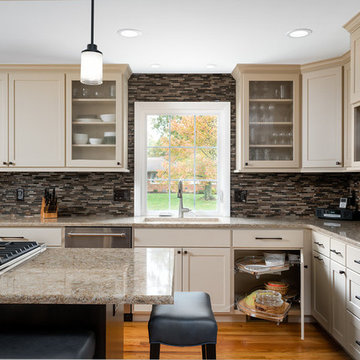 Kitchen Remodel Transitional Open Concept Suburban Ranch