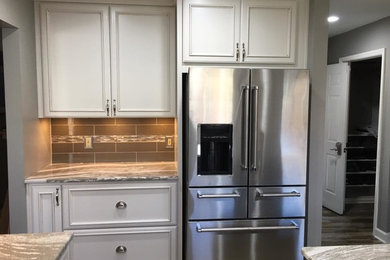 Kitchen Remodel with Custom space for Hoosier cabinet