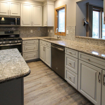 Kitchen Remodel with Painted Ember Glaze Cabinetry by Waypoint Livingspaces