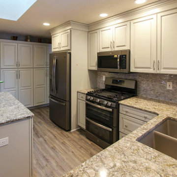 Kitchen Remodel with Painted Ember Glaze Cabinetry by Waypoint Livingspaces