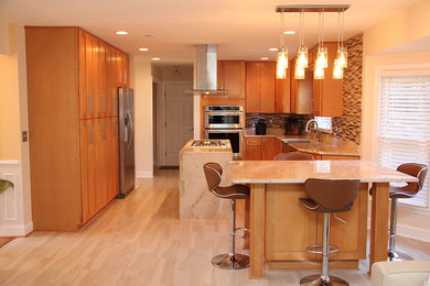 This is an example of a contemporary kitchen in DC Metro.