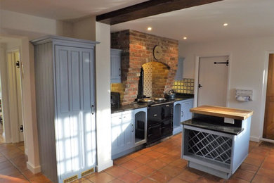 Design ideas for a romantic kitchen in Sussex.