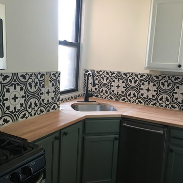 Kitchen renovation and wallpaper project Adams morgan