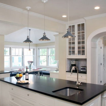 Kitchen renovation in a Shingle Style home