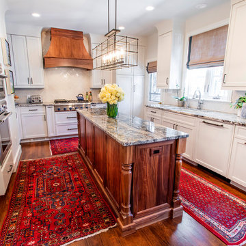 Kitchen renovation includes walnut island