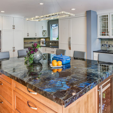 Kitchen Retreat In Shades of Blue and Grey