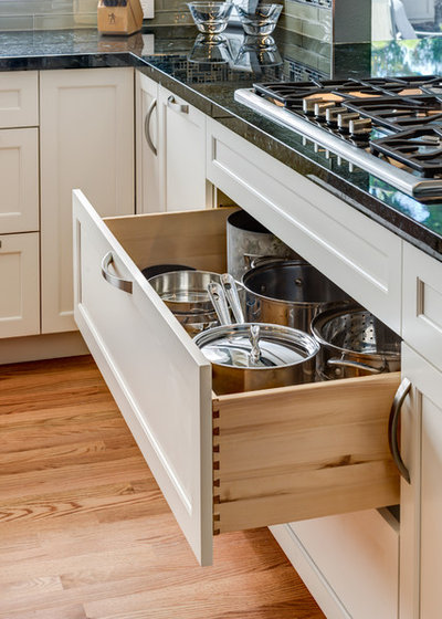 Transitional Kitchen by Gilmans Kitchens and Baths