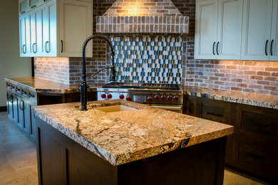 Example of a mountain style kitchen design in Salt Lake City