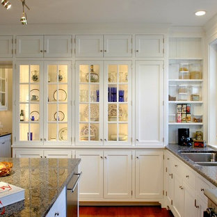 Wall Cabinets With Glass Doors Houzz, Kitchen Wall Cabinets With Doors