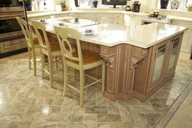 Photo of a traditional kitchen in Boston.