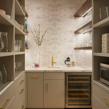 Kitchen Storage: Pantry and Wet Bar