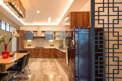 Contemporary kitchen in Bengaluru.