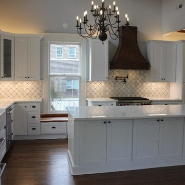Kitchen update In Historic Home 1901 Farm House