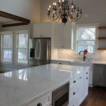Kitchen update In Historic Home 1901 Farm House