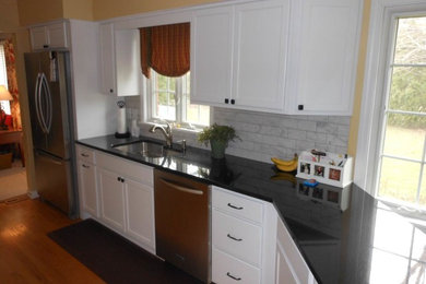 Transitional kitchen photo in Cleveland