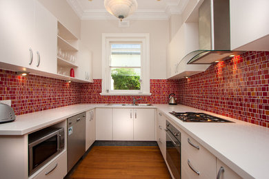 メルボルンにあるコンテンポラリースタイルのおしゃれなキッチンの写真