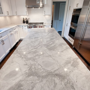 Whisper White Granite Transitional | Houzz