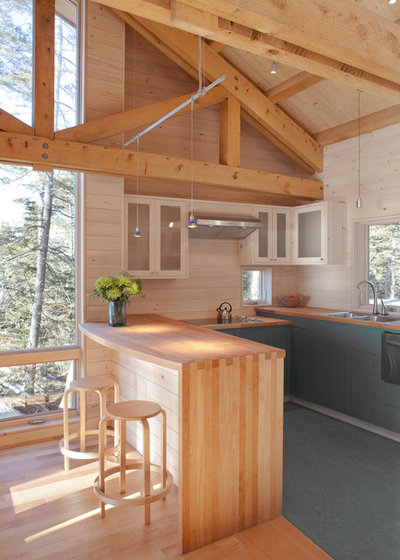 Rustic Kitchen by Whitten Architects