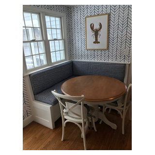 kitchen window seat cushions - Contemporary - Dining Room - Boston - by The  Clever Stitch