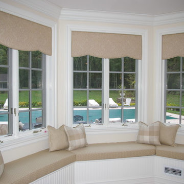 Kitchen Window Treatment & Window Seat