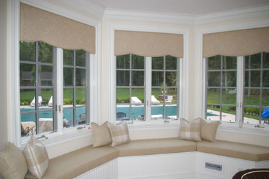 Kitchen Window Treatment & Window Seat